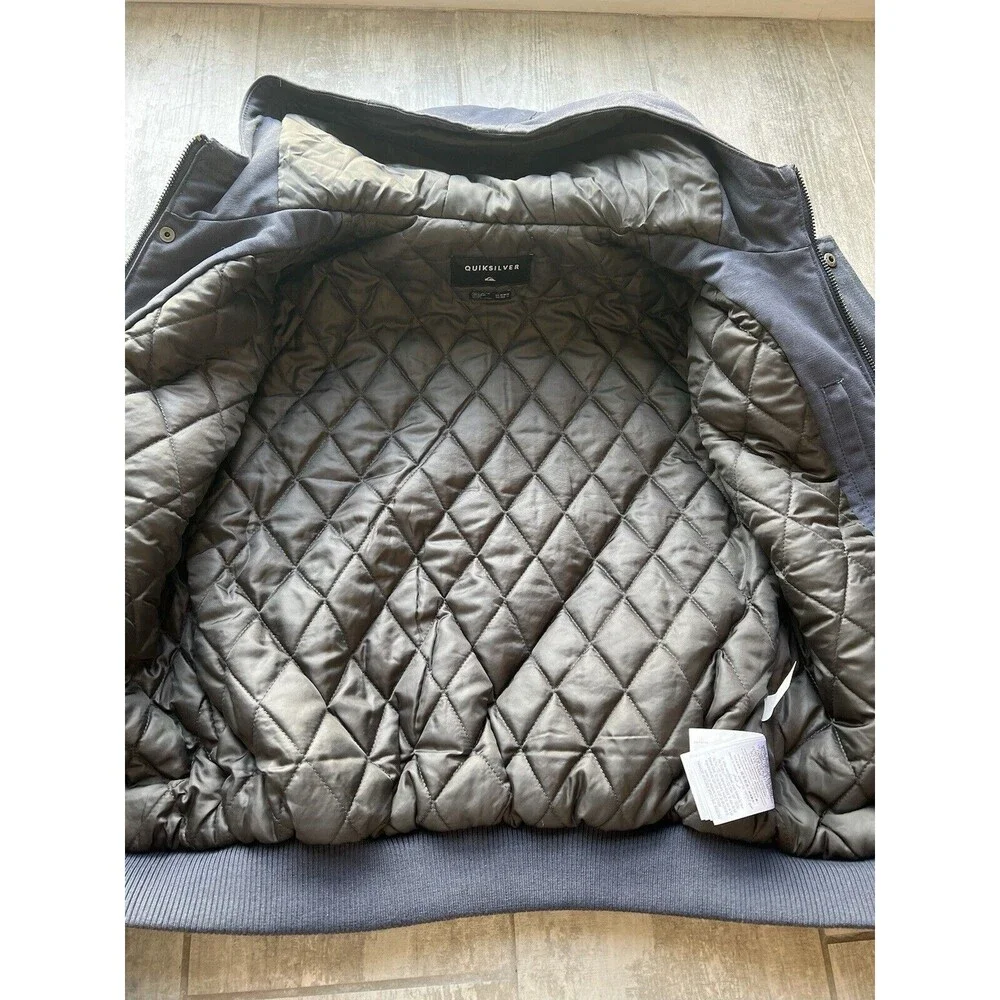 QUIKSILVER Boys Youth Brooks Water Repellant Hooded Insulated Warm Jacket M 12